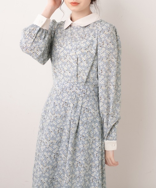 OLIVE des OLIVE(オリーブデオリーブ)の「【WEB限定】クレリックワンピース(ワンピース・レディース・オフホワイト/サックスブルー/ミント・FREE)」の3枚目の写真