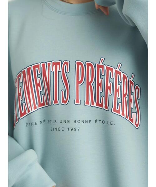 earth music&ecology（アースミュージックアンドエコロジー）の「カレッジロゴプルオーバー＊（スウェット・レディース・チャコールグレー/サックスブルー/ピンク/アイボリー・FREE）」の16枚目の写真