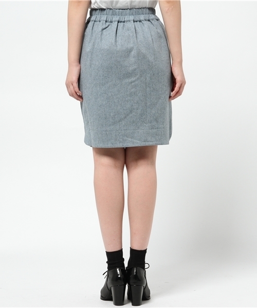 mystic（ミスティック）の「裾ラウンドスカート（スカート・レディース・ライトグレー/ブルー/キャメル/チャコールグレー・ﾌﾘ-）」の8枚目の写真