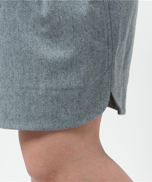 mystic（ミスティック）の「裾ラウンドスカート（スカート・レディース・ライトグレー/ブルー/キャメル/チャコールグレー・ﾌﾘ-）」の12枚目の写真