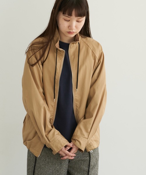 note et silence (ノートエシロンス)の「【 AMB100貨 】コットンツイルベロアコンボブルゾン(ブルゾン・レディース・ブラック/ベージュ・1)」の6枚目の写真