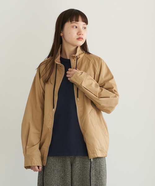 note et silence (ノートエシロンス)の「【 AMB100貨 】コットンツイルベロアコンボブルゾン(ブルゾン・レディース・ブラック/ベージュ・1)」の12枚目の写真