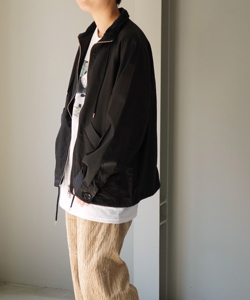 note et silence (ノートエシロンス)の「【 AMB100貨 】コットンツイルベロアコンボブルゾン(ブルゾン・レディース・ブラック/ベージュ・1)」の22枚目の写真