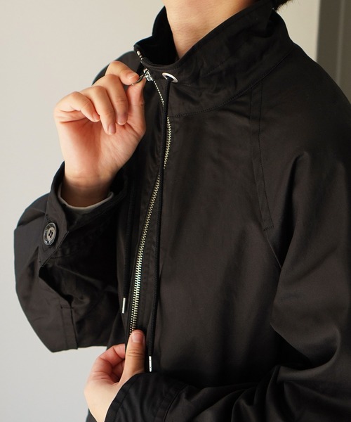 note et silence (ノートエシロンス)の「【 AMB100貨 】コットンツイルベロアコンボブルゾン(ブルゾン・レディース・ブラック/ベージュ・1)」の17枚目の写真