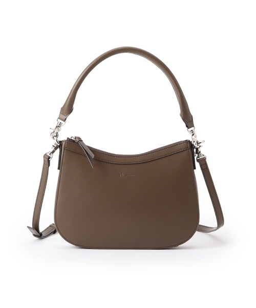 tk.TAKEO KIKUCHI（ティーケータケオキクチ）の「◆シンセティックレザー2WAYムーンバッグ（ショルダーバッグ・メンズ・ブラック/ブラウン系その他・00）」の4枚目の写真