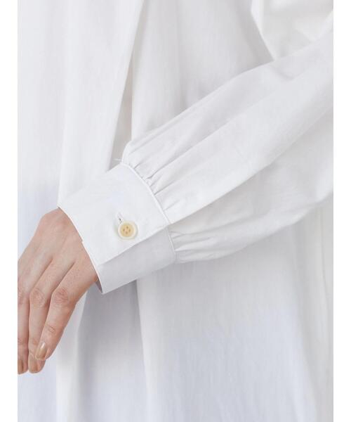 CRAFT STANDARD BOUTIQUE（クラフトスタンダードブティック）の「フロントタックフレアワンピース　＊◆（シャツワンピース・レディース・ホワイト/ベージュ/ミント・FREE）」の19枚目の写真