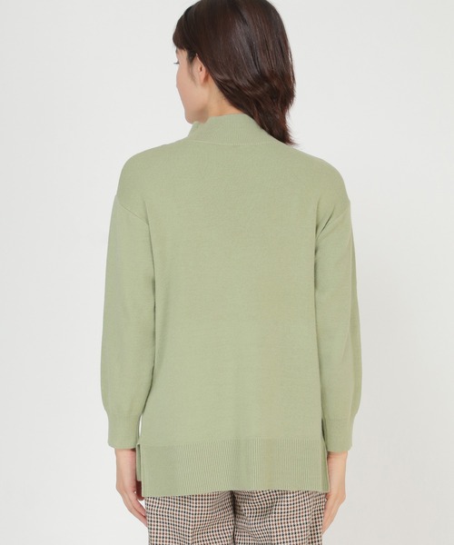 ikka(イッカ)の「総針モックネックプルオーバー(ニット/セーター・レディース・ライトグレー/スカイブルー/ブラック/ベージュ/ピンク/ミント・S/M/L)」の16枚目の写真