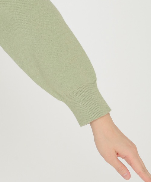 ikka(イッカ)の「総針モックネックプルオーバー(ニット/セーター・レディース・ライトグレー/スカイブルー/ブラック/ベージュ/ピンク/ミント・S/M/L)」の18枚目の写真