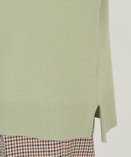 ikka(イッカ)の「総針モックネックプルオーバー(ニット/セーター・レディース・ライトグレー/スカイブルー/ブラック/ベージュ/ピンク/ミント・S/M/L)」の19枚目の写真