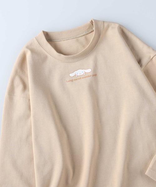 VIVIAN BLUE（ビビアンブルー）の「【VIVIAN BLUE】サンリオプリントロンＴ（Tシャツ/カットソー・キッズ・ブルー/オレンジ/ピンク/ベージュ・130/120/140/150）」の2枚目の写真