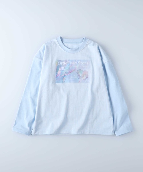 VIVIAN BLUE（ビビアンブルー）の「【VIVIAN BLUE】サンリオプリントロンＴ（Tシャツ/カットソー・キッズ・ブルー/オレンジ/ピンク/ベージュ・130/120/140/150）」の13枚目の写真