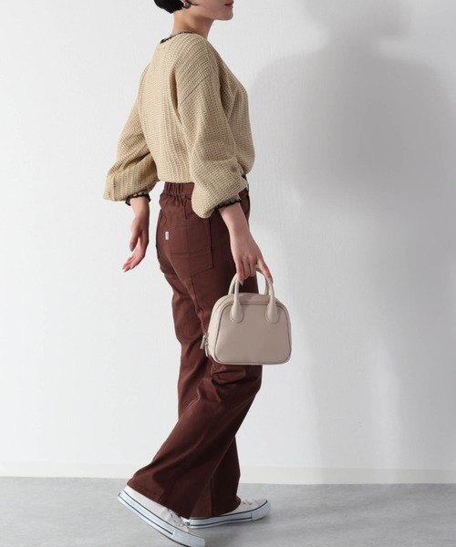 cepo(セポ)の「スカシアミショートニット(ニット/セーター・レディース・オフホワイト/サックスブルー/イエロー/オレンジ・M)」の11枚目の写真