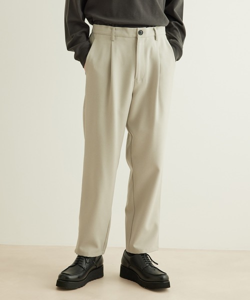 JUNRED(ジュンレッド)の「【 ウォッシャブル、イージーケア 】ウォッシャブルツイルワンタックイージーパンツ(その他パンツ・メンズ・グリーン系その他/グレー/ベージュ・LL/M/L)」の10枚目の写真