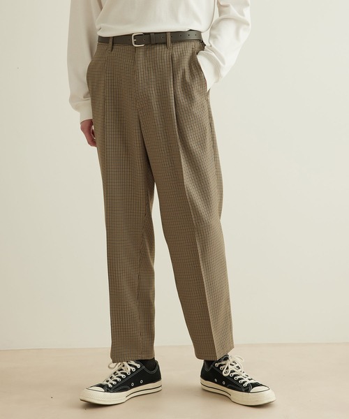 JUNRED(ジュンレッド)の「【 ウォッシャブル、イージーケア 】ウォッシャブルツイルワンタックイージーパンツ(その他パンツ・メンズ・グリーン系その他/グレー/ベージュ・LL/M/L)」の6枚目の写真