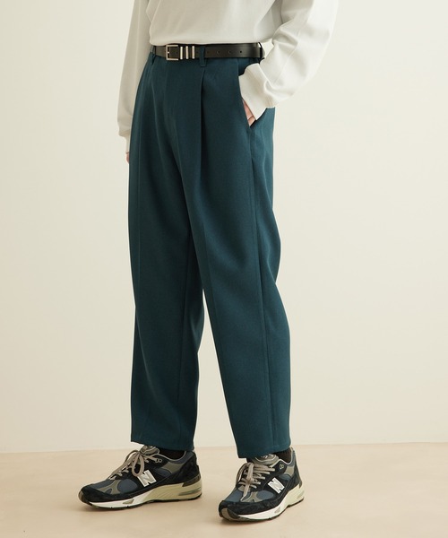 JUNRED(ジュンレッド)の「【 ウォッシャブル、イージーケア 】ウォッシャブルツイルワンタックイージーパンツ(その他パンツ・メンズ・グリーン系その他/グレー/ベージュ・LL/M/L)」の15枚目の写真