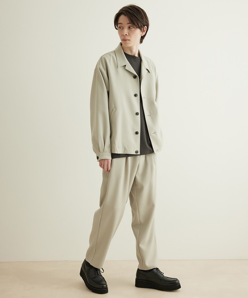 JUNRED(ジュンレッド)の「【 ウォッシャブル、イージーケア 】ウォッシャブルツイルワンタックイージーパンツ(その他パンツ・メンズ・グリーン系その他/グレー/ベージュ・LL/M/L)」の8枚目の写真