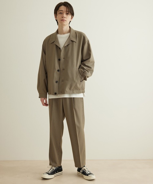 JUNRED(ジュンレッド)の「【 ウォッシャブル、イージーケア 】ウォッシャブルツイルワンタックイージーパンツ(その他パンツ・メンズ・グリーン系その他/グレー/ベージュ・LL/M/L)」の11枚目の写真