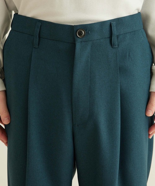 JUNRED(ジュンレッド)の「【 ウォッシャブル、イージーケア 】ウォッシャブルツイルワンタックイージーパンツ(その他パンツ・メンズ・グリーン系その他/グレー/ベージュ・LL/M/L)」の5枚目の写真