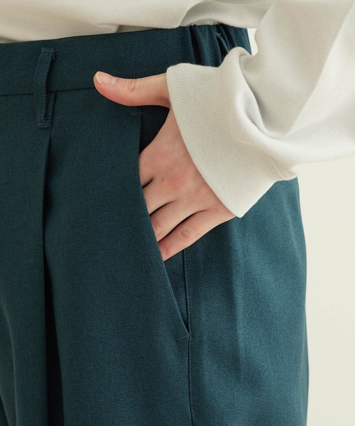 JUNRED(ジュンレッド)の「【 ウォッシャブル、イージーケア 】ウォッシャブルツイルワンタックイージーパンツ(その他パンツ・メンズ・グリーン系その他/グレー/ベージュ・LL/M/L)」の9枚目の写真