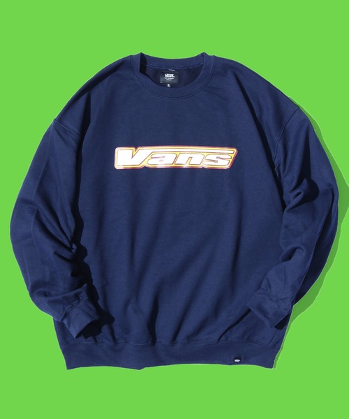 VANS(バンズ)の「VANS/ヴァンズ M 3D Snow Logo C SWT ロゴスウェット トレーナー ビッグシルエット(スウェット・メンズ・ネイビー/アッシュグレー/ラベンダー・M/L/XL)」の1枚目の写真
