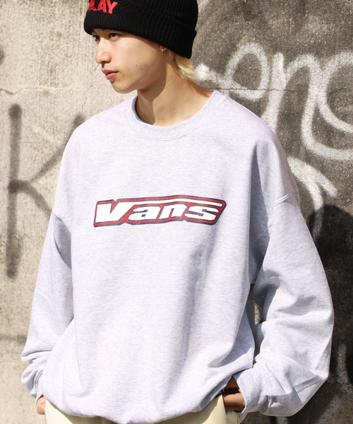 VANS(バンズ)の「VANS/ヴァンズ M 3D Snow Logo C SWT ロゴスウェット トレーナー ビッグシルエット(スウェット・メンズ・ネイビー/アッシュグレー/ラベンダー・M/L/XL)」の3枚目の写真