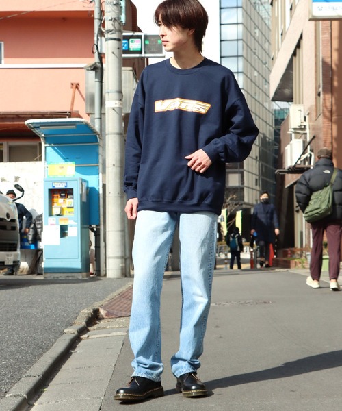 VANS(バンズ)の「VANS/ヴァンズ M 3D Snow Logo C SWT ロゴスウェット トレーナー ビッグシルエット(スウェット・メンズ・ネイビー/アッシュグレー/ラベンダー・M/L/XL)」の13枚目の写真