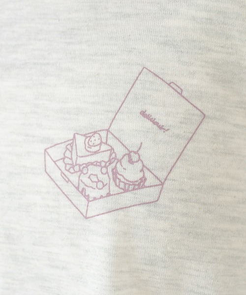 OLIVE des OLIVE（オリーブデオリーブ）の「olive×asukaモチーフTシャツ/カットアウトトップス（Tシャツ/カットソー・レディース・オフホワイト/ライトグレー/ミント・FREE）」の7枚目の写真