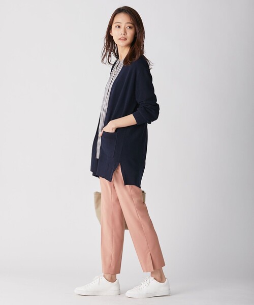 J.PRESS(ジェイプレス)の「【洗える】ポリエステルレーヨンマイクロギャバストレッチ テーパード パンツ(その他パンツ・レディース・ベージュ系/サックスブルー系/ピンク系/ネイビー系・T13/T15)」の10枚目の写真