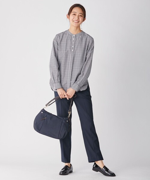 J.PRESS(ジェイプレス)の「【洗える】ポリエステルレーヨンマイクロギャバストレッチ テーパード パンツ(その他パンツ・レディース・ベージュ系/サックスブルー系/ピンク系/ネイビー系・T13/T15)」の19枚目の写真