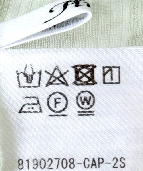 Jines(ジネス)の「シアーテレコ/インナータートルプルオーバーカットソー(Tシャツ/カットソー・レディース・ライトグレー/ブラック/ベージュ/ライトグリーン・FREE)」の22枚目の写真