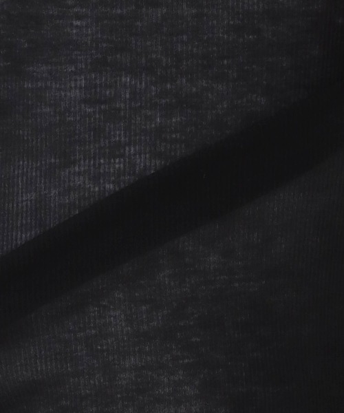 Jines(ジネス)の「シアーテレコ/インナータートルプルオーバーカットソー(Tシャツ/カットソー・レディース・ライトグレー/ブラック/ベージュ/ライトグリーン・FREE)」の20枚目の写真