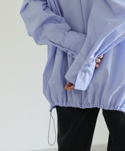 select MOCA（セレクトモカ）の「バックドローストリングシャツ（シャツ/ブラウス・レディース・ホワイト/ブルー・FREE）」の11枚目の写真