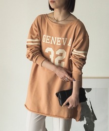 Riberry | ナンバリングカレッジロゴプルオーバー(Tシャツ/カットソー)