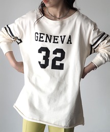 Riberry | ナンバリングカレッジロゴプルオーバー(Tシャツ/カットソー)