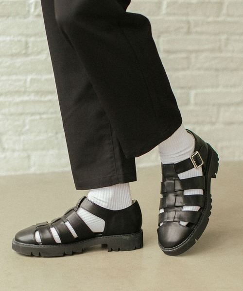 RAGEBLUE（レイジブルー）の「ボリュームソール/グルカシューズ/263210（サンダル・メンズ・ブラック/ブラウン・SMALL/MEDIUM/LARGE）」の3枚目の写真