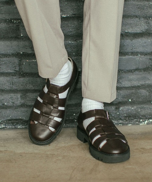 RAGEBLUE（レイジブルー）の「ボリュームソール/グルカシューズ/263210（サンダル・メンズ・ブラック/ブラウン・SMALL/MEDIUM/LARGE）」の4枚目の写真