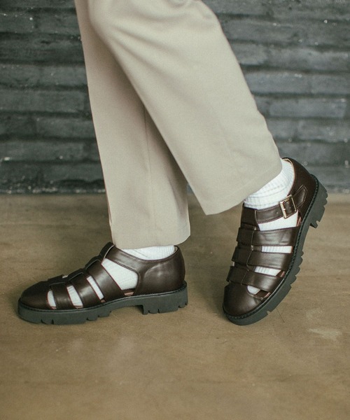 RAGEBLUE（レイジブルー）の「ボリュームソール/グルカシューズ/263210（サンダル・メンズ・ブラック/ブラウン・SMALL/MEDIUM/LARGE）」の5枚目の写真