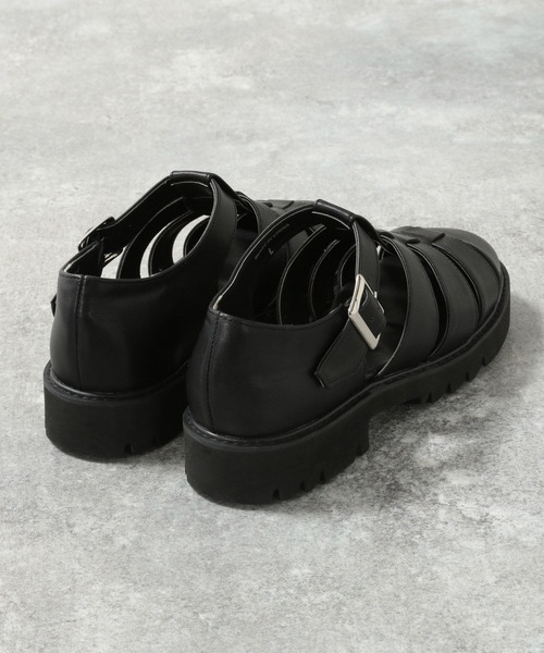 RAGEBLUE（レイジブルー）の「ボリュームソール/グルカシューズ/263210（サンダル・メンズ・ブラック/ブラウン・SMALL/MEDIUM/LARGE）」の7枚目の写真