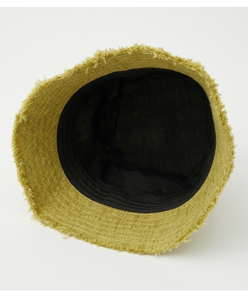 AZUL by moussy（アズールバイマウジー）の「FRINGE BUCKET HAT/フリンジバケットハット（ハット・レディース・アイボリー/ブラック/ライム・FREE）」の22枚目の写真
