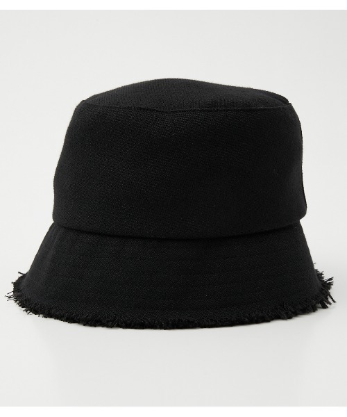AZUL by moussy（アズールバイマウジー）の「FRINGE BUCKET HAT/フリンジバケットハット（ハット・レディース・アイボリー/ブラック/ライム・FREE）」の12枚目の写真