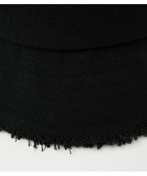 AZUL by moussy（アズールバイマウジー）の「FRINGE BUCKET HAT/フリンジバケットハット（ハット・レディース・アイボリー/ブラック/ライム・FREE）」の15枚目の写真
