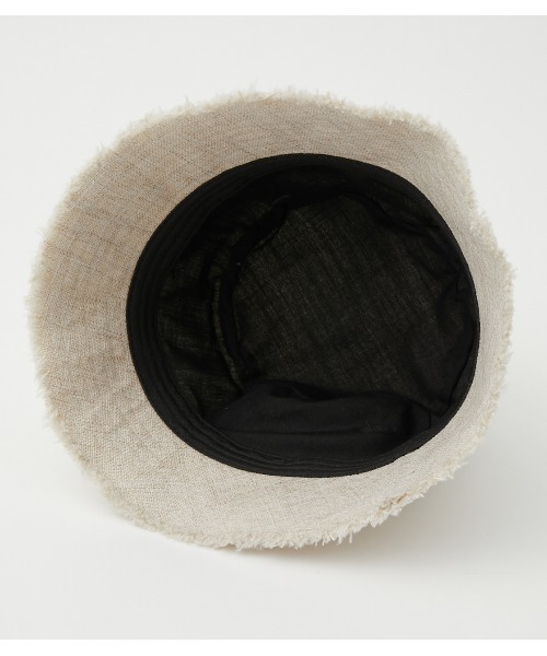 AZUL by moussy（アズールバイマウジー）の「FRINGE BUCKET HAT/フリンジバケットハット（ハット・レディース・アイボリー/ブラック/ライム・FREE）」の9枚目の写真