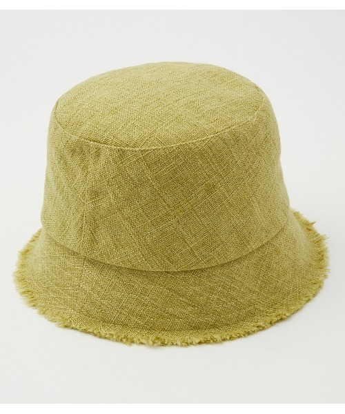 AZUL by moussy（アズールバイマウジー）の「FRINGE BUCKET HAT/フリンジバケットハット（ハット・レディース・アイボリー/ブラック/ライム・FREE）」の19枚目の写真