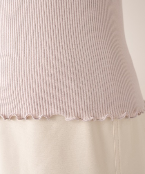 OLIVE des OLIVE（オリーブデオリーブ）の「ダブルフロントレースタンク（タンクトップ・レディース・オフホワイト/ブラック/グレイッシュベージュ・FREE）」の10枚目の写真