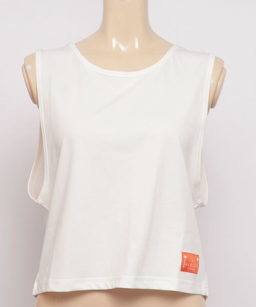 Hurley (ハーレー)の「W UTILITY NAME TANK ハーレーレディース水陸両用タンクトップ ラッシュガードタンクトップ(タンクトップ・レディース・ブラック/オフホワイト/カーキ・SMALL/MEDIUM)」の11枚目の写真