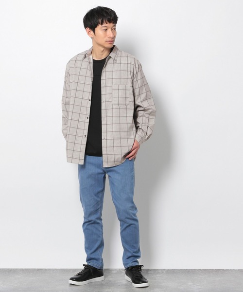 LAKOLE（ラコレ）の「ポンチクロップドスリーブ切替Tシャツ / 270652（Tシャツ/カットソー・メンズ・ホワイト/ブラック/ブルー/桜・MEDIUM/LARGE/X-LARGE）」の11枚目の写真