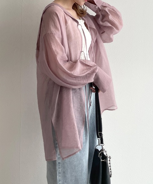 w closet(ダブルクローゼット)の「セーラーカラー前リボンブラウス(シャツ/ブラウス・レディース・アイボリー/ピンク/ブラック・FREE)」の17枚目の写真