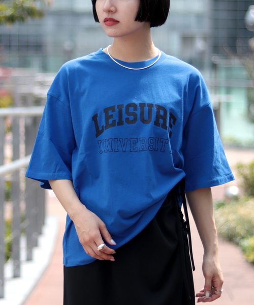 JOINT WORKS（ジョイントワークス）の「カレッジプリントTシャツ（Tシャツ/カットソー・レディース・ホワイト/ブラック/ブルー系その他・FREE）」の3枚目の写真