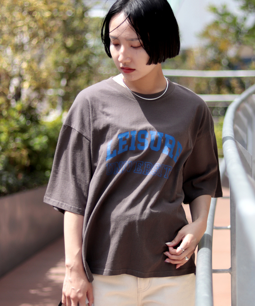 JOINT WORKS（ジョイントワークス）の「カレッジプリントTシャツ（Tシャツ/カットソー・レディース・ホワイト/ブラック/ブルー系その他・FREE）」の2枚目の写真