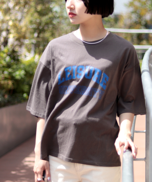 JOINT WORKS（ジョイントワークス）の「カレッジプリントTシャツ（Tシャツ/カットソー・レディース・ホワイト/ブラック/ブルー系その他・FREE）」の4枚目の写真